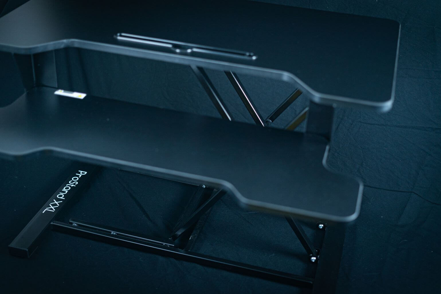 Bureauverhoger | Sta-zit verhoger | 2-schermen | 53 cm hoog